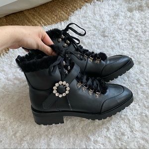 Nanette Nanette Lepore Irina Black Combat Boots